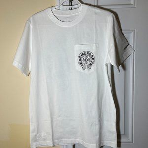 Chrome Hearts White pocket logo Tshirt Small
